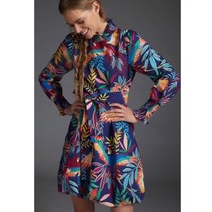 Anthropologie Farm Rio Aves Floral Dress NWT